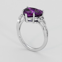 5.17 Ct. Purple Sapphire Ring, 18K White Gold 2