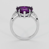 5.17 Ct. Purple Sapphire Ring, 18K White Gold 3