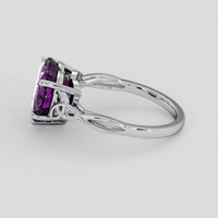 5.17 Ct. Purple Sapphire Ring, 18K White Gold 4