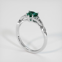 0.83 Ct. Sapphire Ring, 18K White Gold 2
