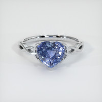 2.27 Ct. Sapphire Ring, 18K White Gold 1