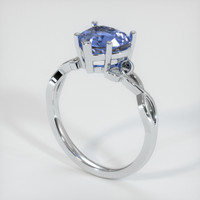 2.27 Ct. Sapphire Ring, 18K White Gold 2