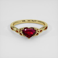 1.65 Ct. Ruby Ring, 10K Yellow Gold 1