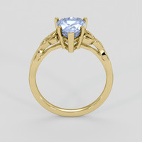 2.71 Ct. Blue Sapphire Ring, 10K Yellow Gold 3