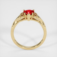 0.76 Ct. Ruby Ring, 14K Yellow Gold 3