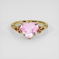 1.96 Ct. Pink Sapphire Ring, 14K Yellow Gold 1