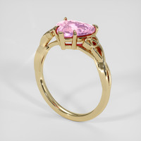 1.96 Ct. Pink Sapphire Ring, 14K Yellow Gold 2