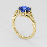 2.75 Ct. Blue Sapphire Ring, 14K Yellow Gold 2