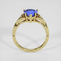 2.00 Ct. Blue Sapphire Ring, 14K Yellow Gold 3