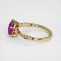 1.65 Ct. Purplish Pink Sapphire Ring, 14K Yellow Gold 4