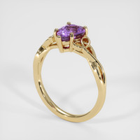 1.62 Ct. Pinkish Purple Sapphire Ring, 14K Yellow Gold 2