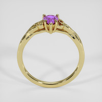 0.70 Ct. Purple Sapphire Ring, 14K Yellow Gold 3