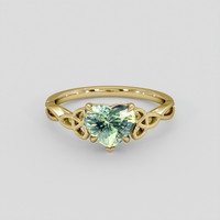 1.69 Ct. Bi Color Sapphire Ring, 14K Yellow Gold 1