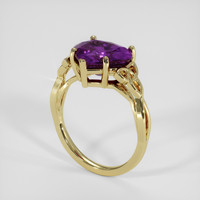 5.17 Ct. Purple Sapphire Ring, 14K Yellow Gold 2