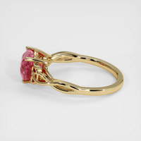 2.06 Ct. Padparadscha Sapphire Ring, 14K Yellow Gold 4