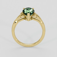 2.52 Ct. Yellowish Green Sapphire Ring, 14K Yellow Gold 3