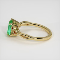 0.91 Ct. Emerald Ring, 18K Yellow Gold 4