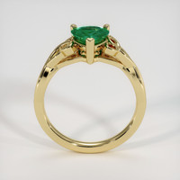 0.47 Ct. Emerald Ring, 18K Yellow Gold 3
