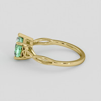 1.15 Ct. Emerald Ring, 18K Yellow Gold 4