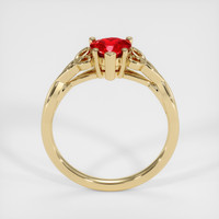 0.76 Ct. Ruby Ring, 18K Yellow Gold 3