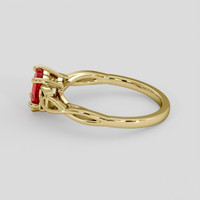 1.02 Ct. Ruby Ring, 18K Yellow Gold 4