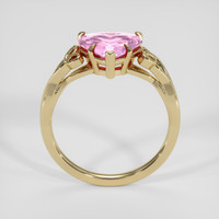 1.96 Ct. Pink Sapphire Ring, 18K Yellow Gold 3