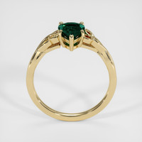 1.30 Ct. Bluish Green Sapphire Ring, 18K Yellow Gold 3