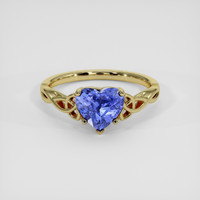 2.00 Ct. Blue Sapphire Ring, 18K Yellow Gold 1