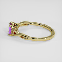 0.70 Ct. Purple Sapphire Ring, 18K Yellow Gold 4