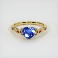 1.27 Ct. Sapphire Ring, 18K Yellow Gold 1
