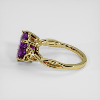 5.17 Ct. Purple Sapphire Ring, 18K Yellow Gold 4