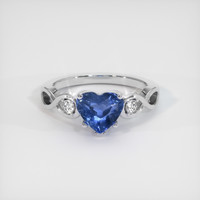 2.03 Ct. Sapphire Ring, Platinum 950 1