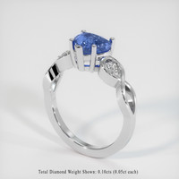 2.03 Ct. Sapphire Ring, Platinum 950 2
