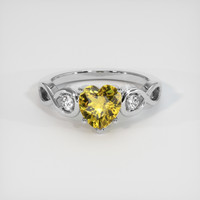 1.25 Ct. Gemstone Ring, Platinum 950 1