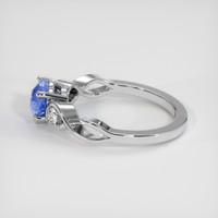 1.07 Ct. Blue Sapphire Ring, Platinum 950 4