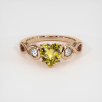 1.25 Ct. Gemstone Ring, 14K Rose Gold 1