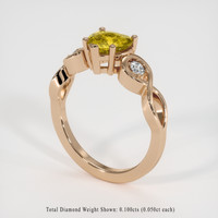 1.25 Ct. Gemstone Ring, 14K Rose Gold 2