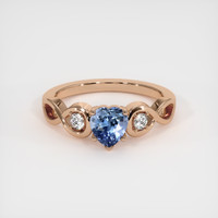 1.01 Ct. Sapphire Ring, 14K Rose Gold 1