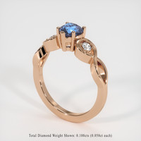 1.01 Ct. Sapphire Ring, 14K Rose Gold 2