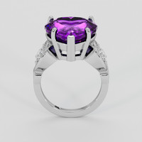 10.58 Ct. Purple Amethyst Ring, Silver 3