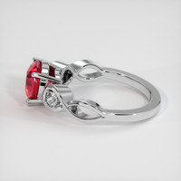 2.11 Ct. Ruby Ring, 14K White Gold 4