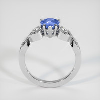 1.07 Ct. Blue Sapphire Ring, 14K White Gold 3
