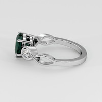 2.04 Ct. Bluish Green Sapphire Ring, 14K White Gold 4