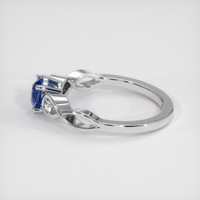 1.01 Ct. Sapphire Ring, 14K White Gold 4
