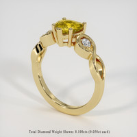 1.25 Ct. Gemstone Ring, 14K Yellow Gold 2