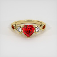 1.68 Ct. Ruby Ring, 14K Yellow Gold 1