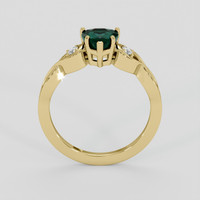 1.85 Ct. Bluish Green Sapphire Ring, 14K Yellow Gold 3