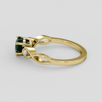 1.85 Ct. Bluish Green Sapphire Ring, 18K Yellow Gold 4