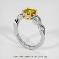 1.25 Ct. Gemstone Ring, 14K Yellow & White 2