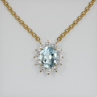 2.08 Ct. Gemstone Necklace, 18K Yellow Gold 1